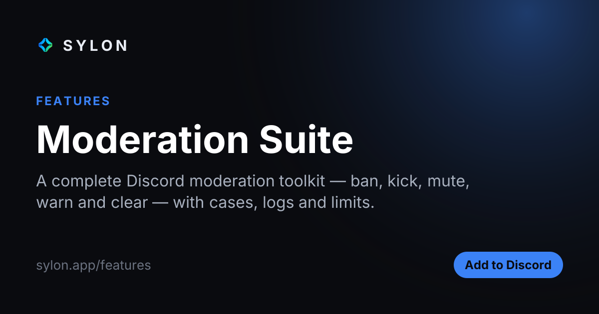 Moderation Suite