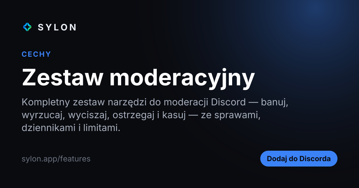 Zestaw moderacyjny