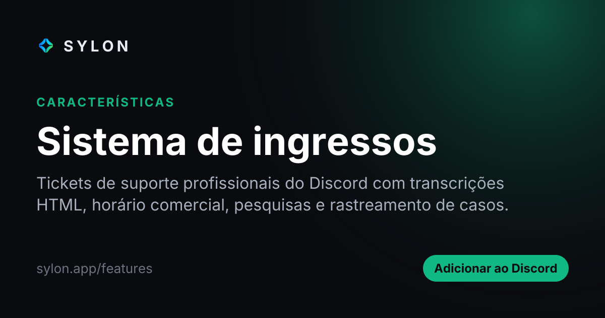 Sistema de ingressos