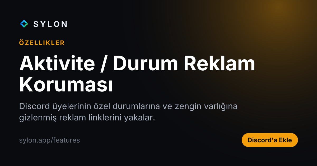 Aktivite / Durum Reklam Koruması