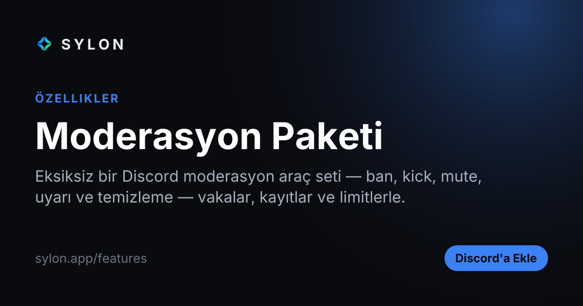 Moderasyon Paketi