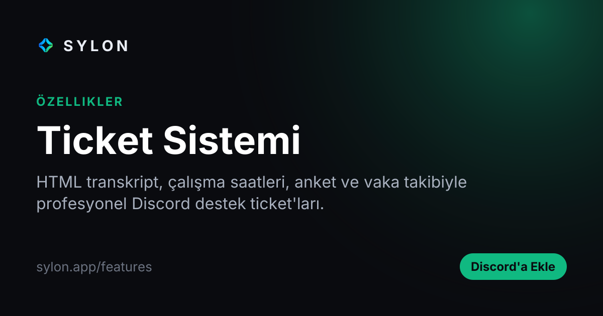 Ticket Sistemi