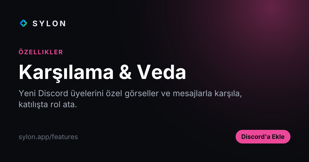 Karşılama & Veda