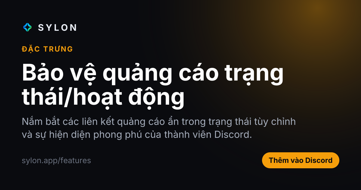 Bảo vệ quảng cáo trạng thái/hoạt động