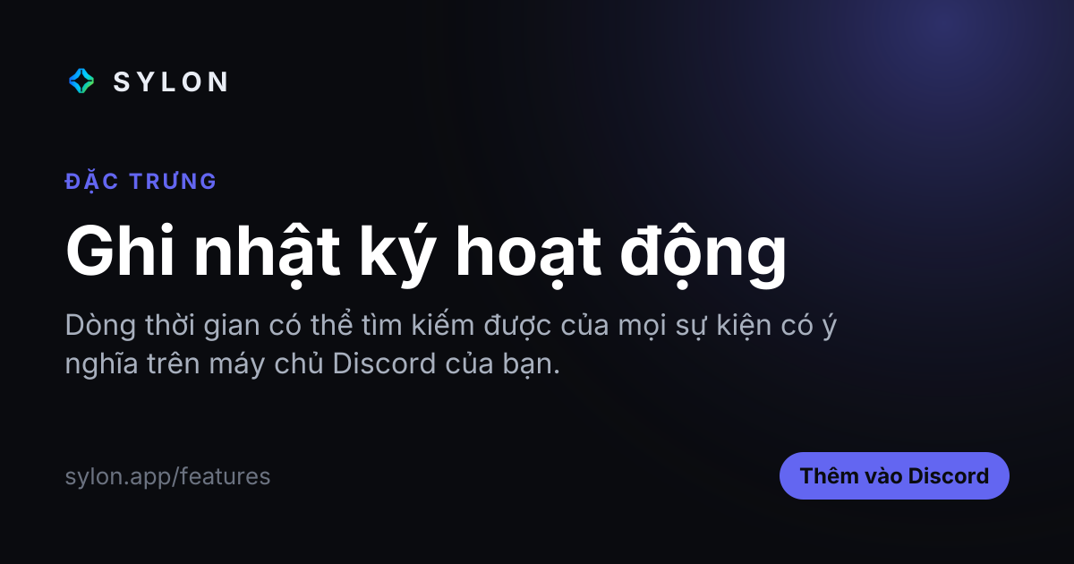 Ghi nhật ký hoạt động