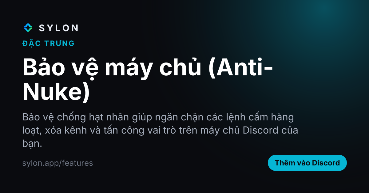 Bảo vệ máy chủ (Anti-Nuke)