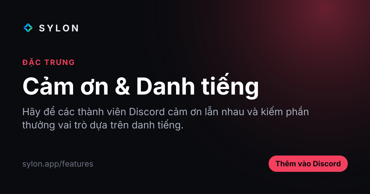 Cảm ơn & Danh tiếng