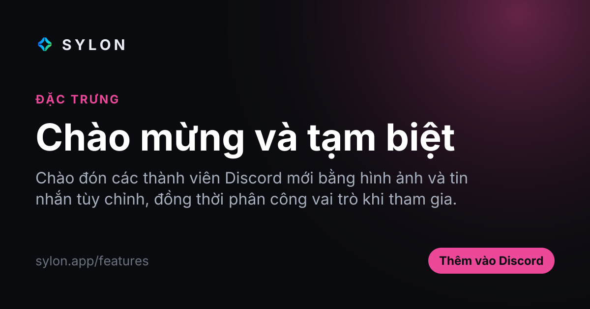 Chào mừng và tạm biệt